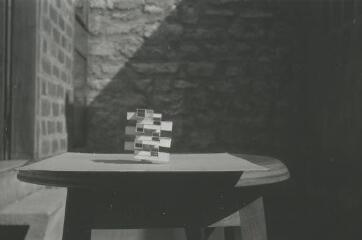 1959. 'Maison Hélice': vue de la maquette, fév.-avr. 1959 (cliché anonyme).