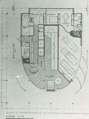 Diapositives de voyages, documentation : vue du plan du rez-de-chaussée de la villa savoye, Poissy (Le Corbusier, arch.), n.d.